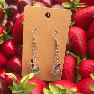 Watermelon Sangria Earrings- Daiquiri Dangles